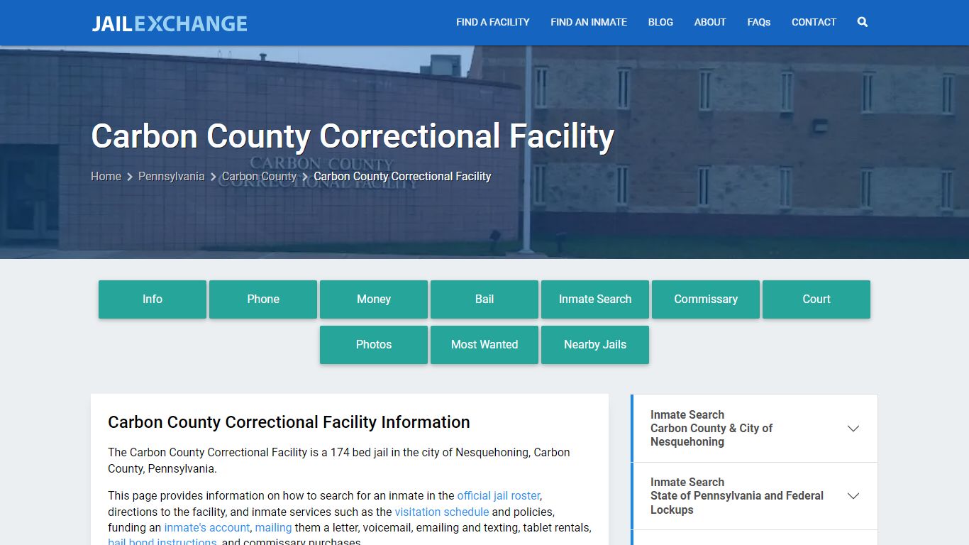 Carbon County Correctional Facility - Jail Exchange